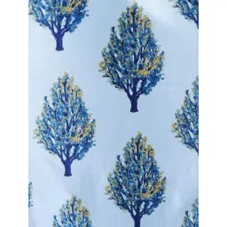 Romee Blue Polyester Floral Curtains and Sheers image 4