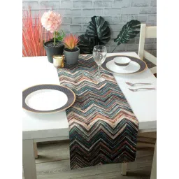 Romee Blue Polyester Geometric Runners-picture-23