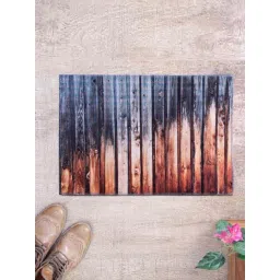 Romee Brown & Blue Polyester Door Mat - Set of 1-picture-45