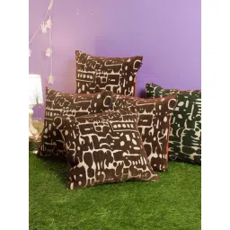 Romee Brown Chenille Cushion Covers - Set of 5-picture-38