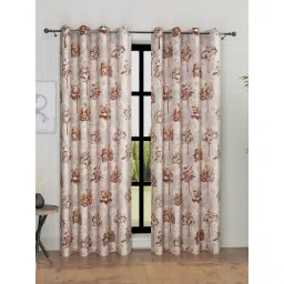 Romee Brown Polyester Floral Curtains and Sheers-picture-21