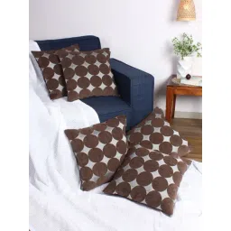 Romee Brown Velvet Cushion Covers (40 x 40 cm) - Set of 5-picture-16