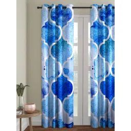 Romee Eyelet Blue Door Curtain (7 ft.) - Single Piece-picture-36