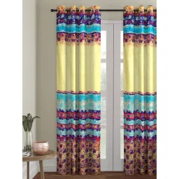 Romee Eyelet Multicolor Door Curtain (7 ft.) - Single Piece-picture-14