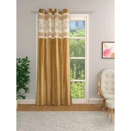 Romee Gold Jaquard Abstract Curtains and Sheers-picture-20