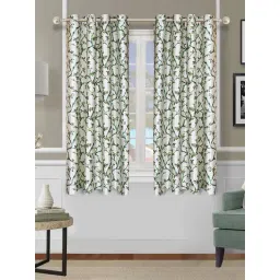 Romee Green Polyester Floral Curtains and Sheers-picture-41