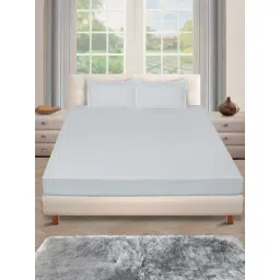 Romee Grey Cotton 250 TC Bed Sheet Set-picture-20