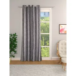 Romee Grey Polyester Floral Curtains and Sheers-picture-18