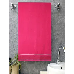 Romee Pink Cotton Solid Bath Towels-picture-29