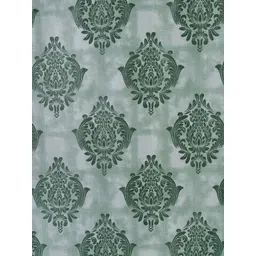 ROMEE Teal & Green 2 Pieces Floral Printed Door Curtain image 5