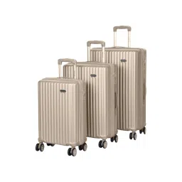 Romeing Genoa Golden Polycarbonate 4 Wheels Set of 3 Large Hard Cabin Trolley Bag - 55, 65 & 75 cm-picture-112