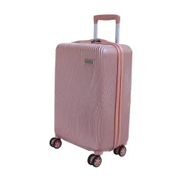 Romeing Milano Rose Gold Textured Hard Case Cabin Trolley Bag - 57 cms-picture-24