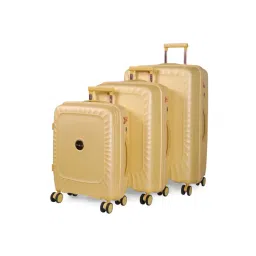 Romeing Sicily Yellow Textured Hard Case Large Trolley Bag Set of 3 - 55, 65 & 75 cms-picture-44
