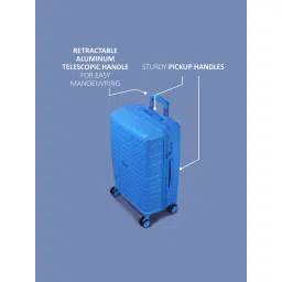 Romeing Tuscany Blue 8 Wheel Large Hard Cabin Trolley image 3