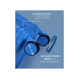 Romeing Tuscany Blue 8 Wheel Large Hard Cabin Trolley image 5