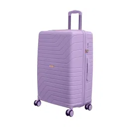 Romeing Tuscany Purple Textured Hard Case Large Trolley Bag - 75 cms-image-19