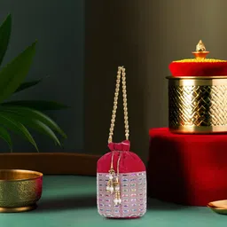 romofy Women Pink Potli-picture-17