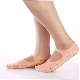 RONATA Silicone Heel Socks & Gel Heel Protectors for Men & Women | Moisturizing Foot Care for Cracked Heels, Dry Feet, Heel Pain, Blisters & Shoe Bite | Reusable Soft Gel Cushions for All-Day Comfort & Hydration (Free Size) (Full Sock)-picture-21