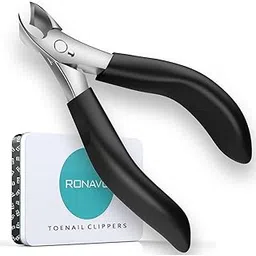 RONAVO Precision Toenail Clippers for Thick or Ingrown Toenails- Podiatrist- Professional Large Nail Clipper Grooming Tool - W/Metal Box/-Toenail Scissors for Seniors/Mens/Women(black)-picture-16
