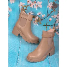 Ronnie Grey Women's Beige Casual Boots-picture-32