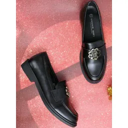 Ronnie Grey Women's Black Casual Loafers-picture-39