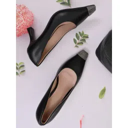 Ronnie Grey Women's Black Stiletto Pumps-picture-43