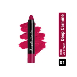 Ronzille Long Stay & Weightless Matte Lip Crayon - Deep Carmine 01-picture-15
