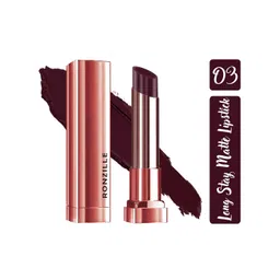 Ronzille Non Drying & Lightweight Long Stay Matte Lipstick - Crater Brown 03-picture-38