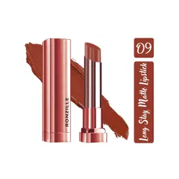 Ronzille Non Drying & Lightweight Long Stay Matte Lipstick - Nutmeg 09-picture-35