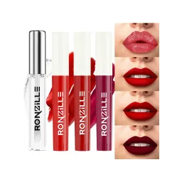 Ronzille Non Transfer Matte Liquid Lipstick Plus Lip Gloss Reds And Maroons Pack Of 4-picture-12