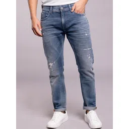 Rookies Men 1 Low-Rise Mildly Distressed Heavy Fade Stretchable Jeans-picture-35