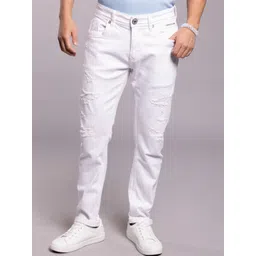 Rookies Men 1 Low-Rise Mildly Distressed Light Fade Stretchable Jeans-picture-2