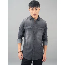 Rookies Men Faded Faded Casual Shirt-picture-32