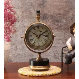 roomattic Appealing Vintage Brass Table Clock-picture-18