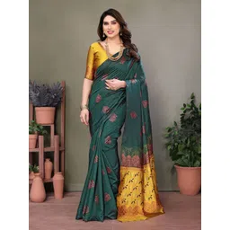 ROOP SUNDARI SAREES Ethnic Motifs Woven Design Zari Pure Silk Banarasi Saree-picture-15