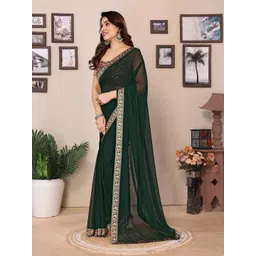 ROOP SUNDARI SAREES Solid Pure Georgette Saree image 4