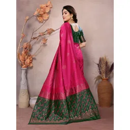 ROOP SUNDARI SAREES Woven Design Zari Pure Silk Banarasi Saree image 3