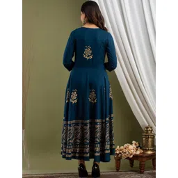 ROPADEMODA Women Floral Printed Floral Anarkali Kurta image 2