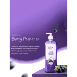ROSA Black Current Hair & Body Wash - 500 ml image 3