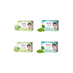 ROSA Set Of 4 Aloevera & Mint Gel Soap - 100 g Each-picture-14