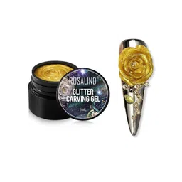 ROSALIND Fantasy Carved Glue Glitter Carving Gel Nail Polish - Shade A761-picture-21