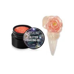 ROSALIND Fantasy Carved Glue Glitter Carving Gel Nail Polish - Shade A764-picture-36