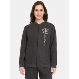 Rosaline by Zivame Black Printed Sweatshirt-picture-15