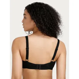 Rosaline by Zivame Black Solid Non-Wired Non Padded Everyday Bra image 4