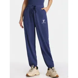 Rosaline by Zivame Blue Solid Joggers-picture-35