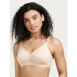 Rosaline by Zivame Nude-Coloured Solid Non-Wired Non Padded Everyday Bra-picture-21