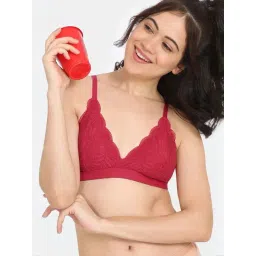 Rosaline by Zivame Red Solid Bralette-picture-31
