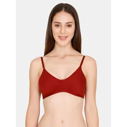 Rosaline by Zivame Red Solid Non-Wired Non Padded T-shirt Bra ZI1885CORE00RED-picture-17