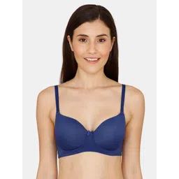 Rosaline by Zivame Women Blue Solid T-Shirt Medium Padded Bra ZI1946FASHA-picture-14