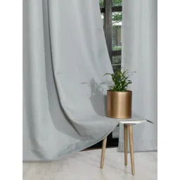 Rosara Home Polyester Grey Solid Regular 5 ft Window Curtains - Pack of 2-picture-12